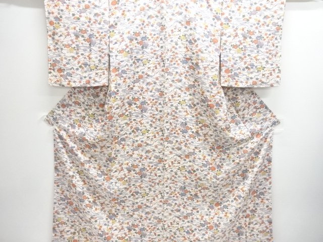 JAPANESE KIMONO / HOUSE / FLOWING WATER / FLOWER-AND-BIRD PATTERNS: KO